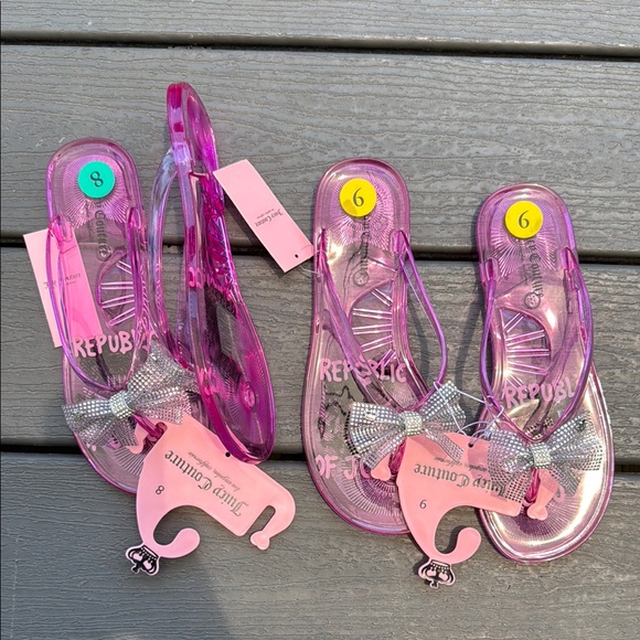 Juicy Couture | Shoes | Juicy Couture Pink Jelly Sandals With ...